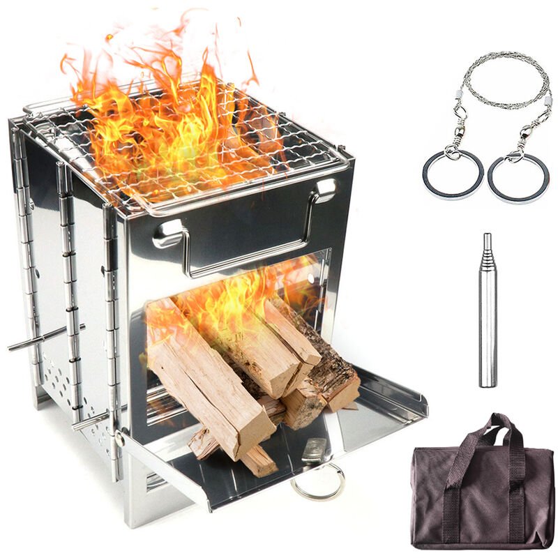 Happyshopping - Estufa de lena plegable