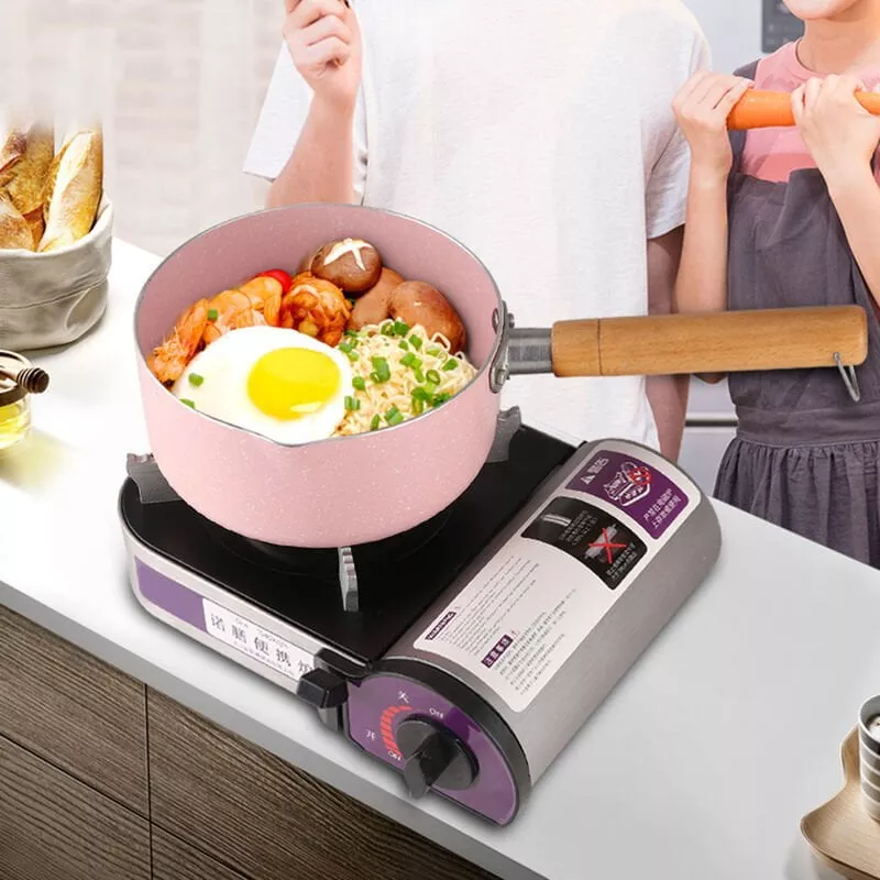 Happyshopping - Mini Parrilla De Casete De Aleacion De Aluminio De 1800 W, Portatil, Para Acampar Al Aire Libre, Picnic, Estufa De Gas Butano, Horno En Oferta Happyshopping - Mini Parrilla De Casete De Aleacion De Aluminio De 1800 W