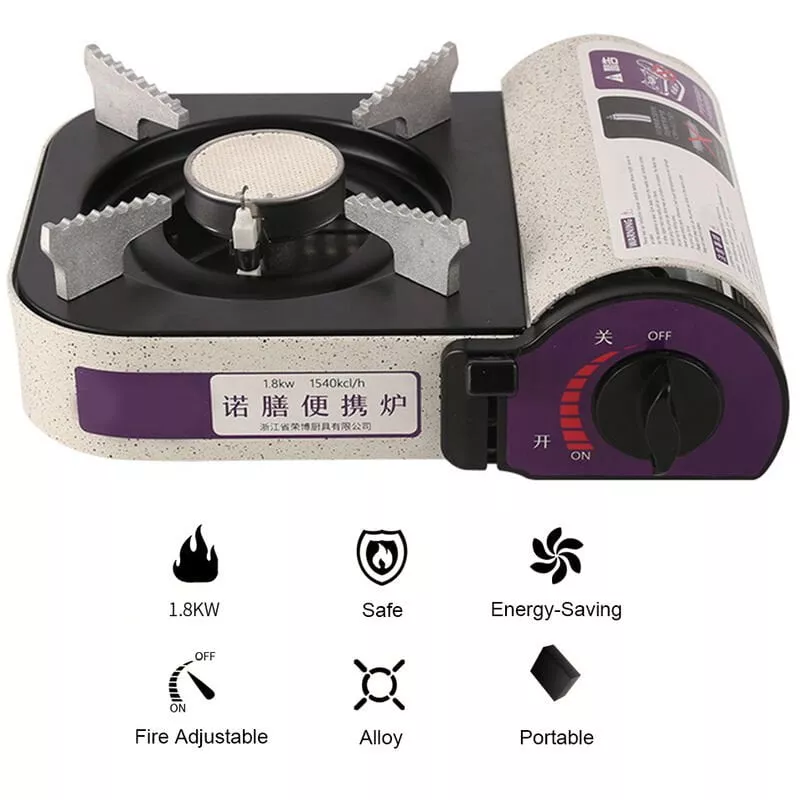 Happyshopping - Mini Parrilla De Casete Infrarroja De 1800 W, Portatil, Para Acampar Al Aire Libre, Picnic, Estufa De Gas Butano, Quemador De Horno En Oferta Happyshopping - Mini Parrilla De Casete Infrarroja De 1800 W