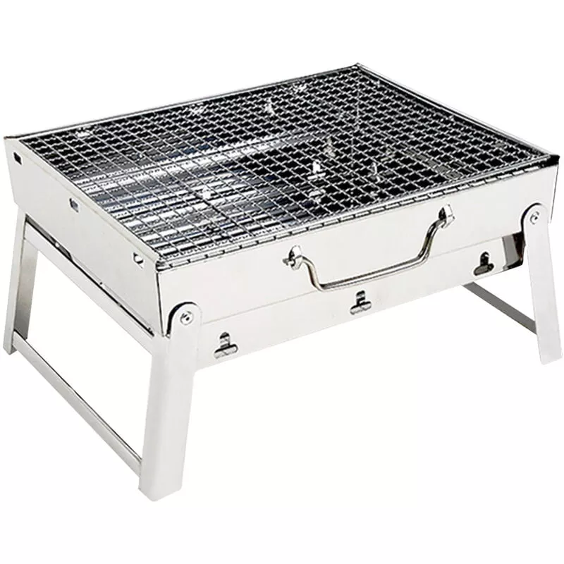 Happyshopping - Parrilla De Camping Portatil Barbacoa De Acero Inoxidable Parrilla De Fogata Plegable Estufa De Picnic Al Aire Libre Parrilla De En Oferta Happyshopping - Parrilla De Camping Portatil Barbacoa De Acero Inoxidable Parrilla De Fogata Plegable Estufa De Picnic Al Aire Libre Parrilla De Barato