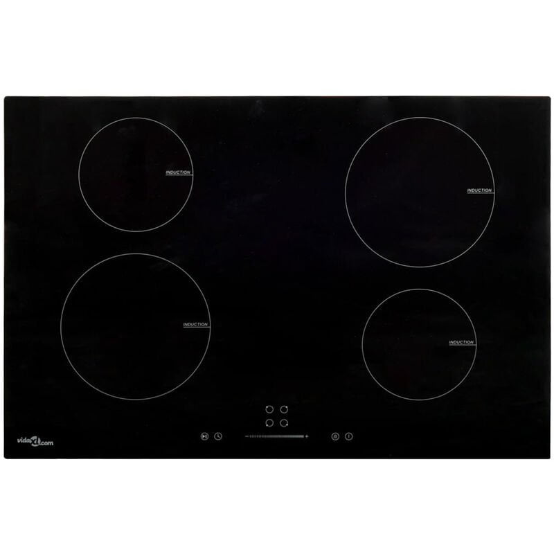 Happyshopping - Placa de induccion 4 quemadores tactil vidrio 77 cm 7000 W barato