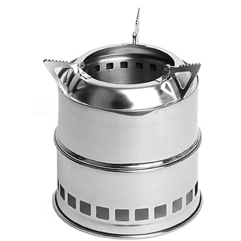 Happyshopping - Quemador de madera plegable para acampar