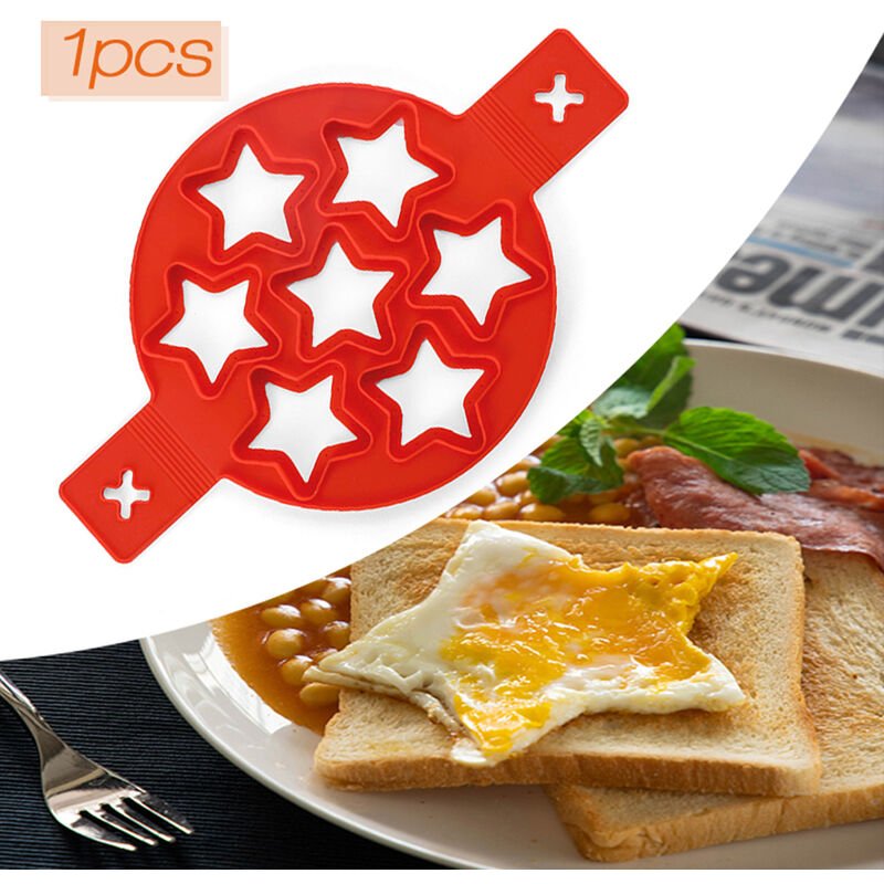 Herramienta de cocina de anillo de huevo antiadherente de silicona para hacer panqueques para freir panqueques de muffins o dar forma a huevos