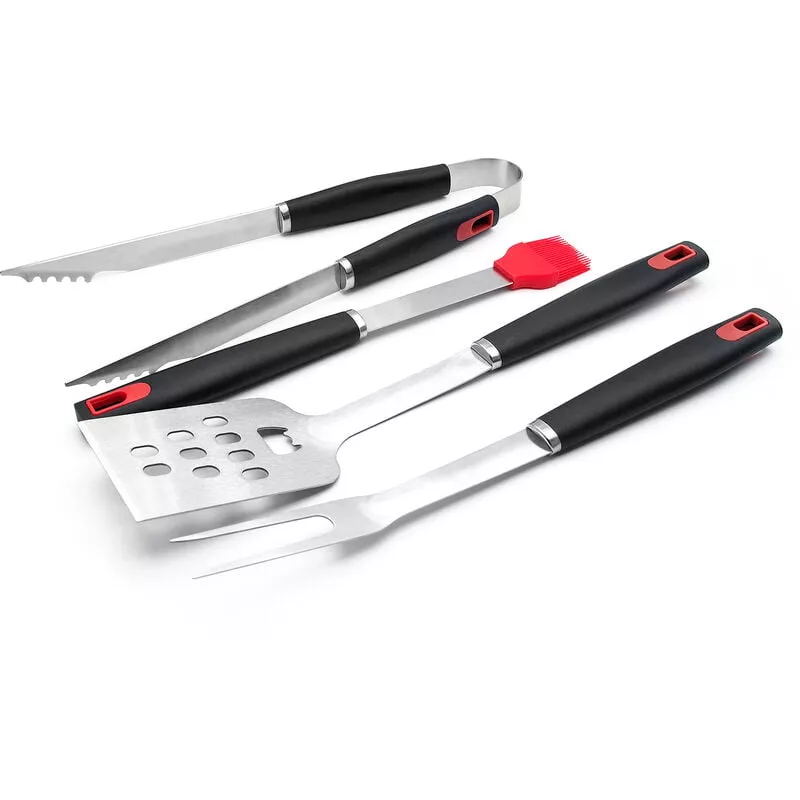 Herramientas Barbacoa Grill Set 4 Piezas De Asado A La Parilla Utensilios Pinzas Espatula Tenedor De Hilvanado Cepillo De Acero Inoxidable Barbacoa En Oferta Herramientas Barbacoa Grill Set 4 Piezas De Asado A La Parilla Utensilios Pinzas Espatula Tenedor De Hilvanado Cepillo De Acero Inoxidable Barbacoa Barato