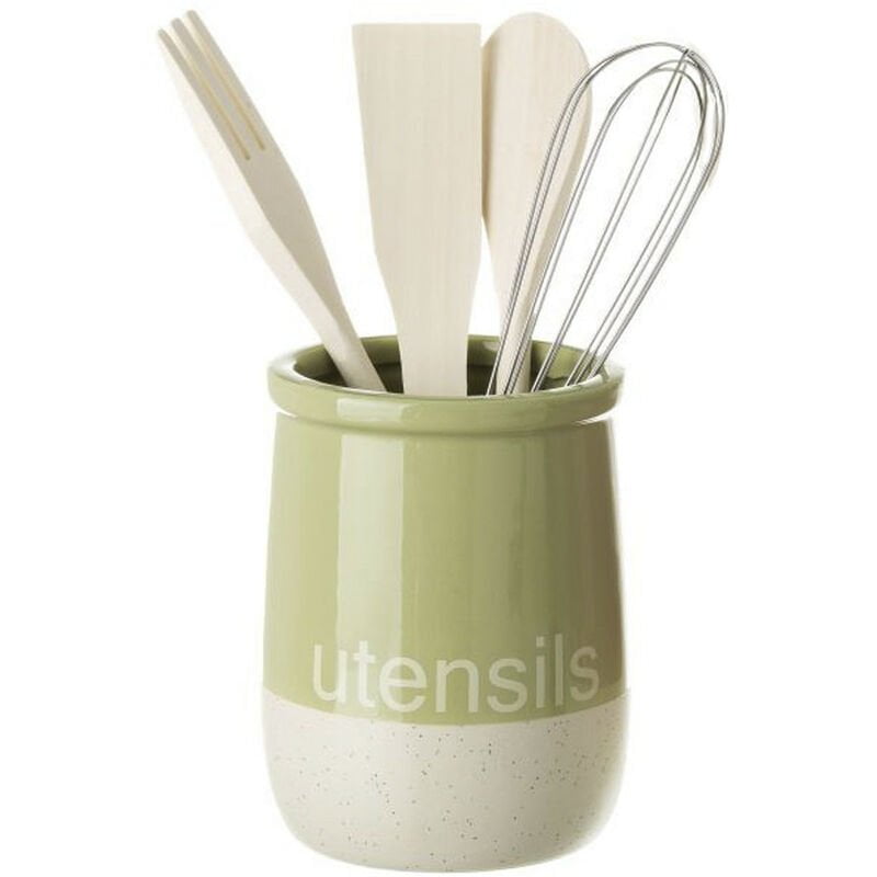 Hogar Y Mas - Bote Porta Utensilios práctico de Gres - Hogar y más Color - Verde barato