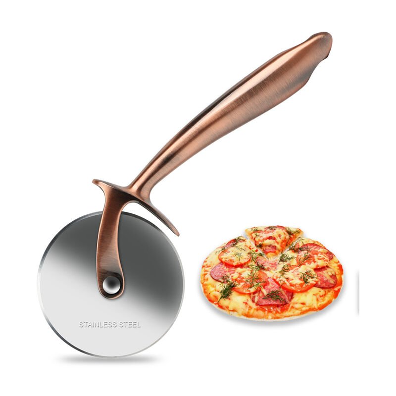 Homelody - Cortador de pizza de acero inoxidable Cortador de pizza Mango ergonómico Cortador de pizza Hoja duradera barato