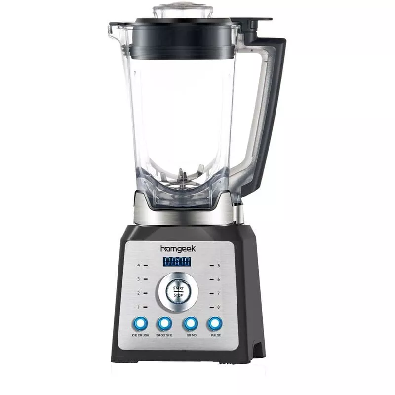 Homgeek - Blender Smoothie Maker, Batidora Profesional De 2000 W Con Control De 8 Velocidades Y 4 Ajustes Preestablecidos, Recipiente Tritan De 2 En Oferta Homgeek - Blender Smoothie Maker