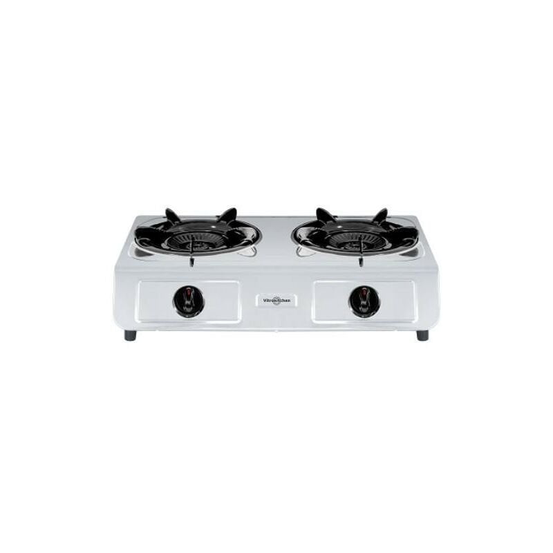 Hornillo Gas Natural 2 Fuegos Inox 265In barato
