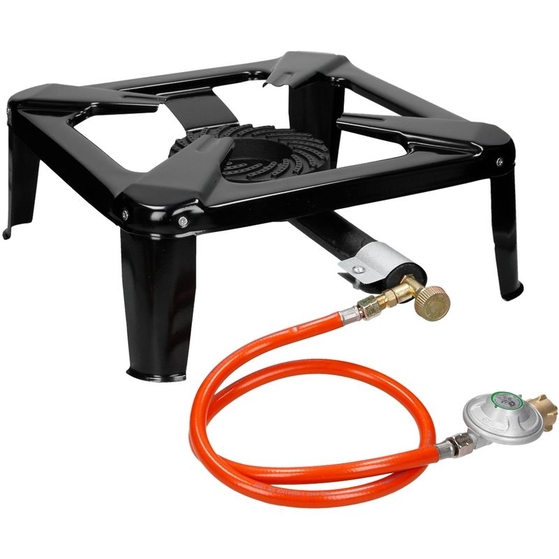 Hornillo de gas quemador portátil manguera propano 100cm reductor presión 50mbar barato