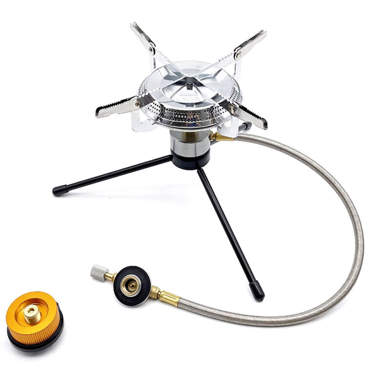 Horno al aire libre Estufas de camping divididas Barbacoa Estufas plegables de te Estufas de camping al aire libre