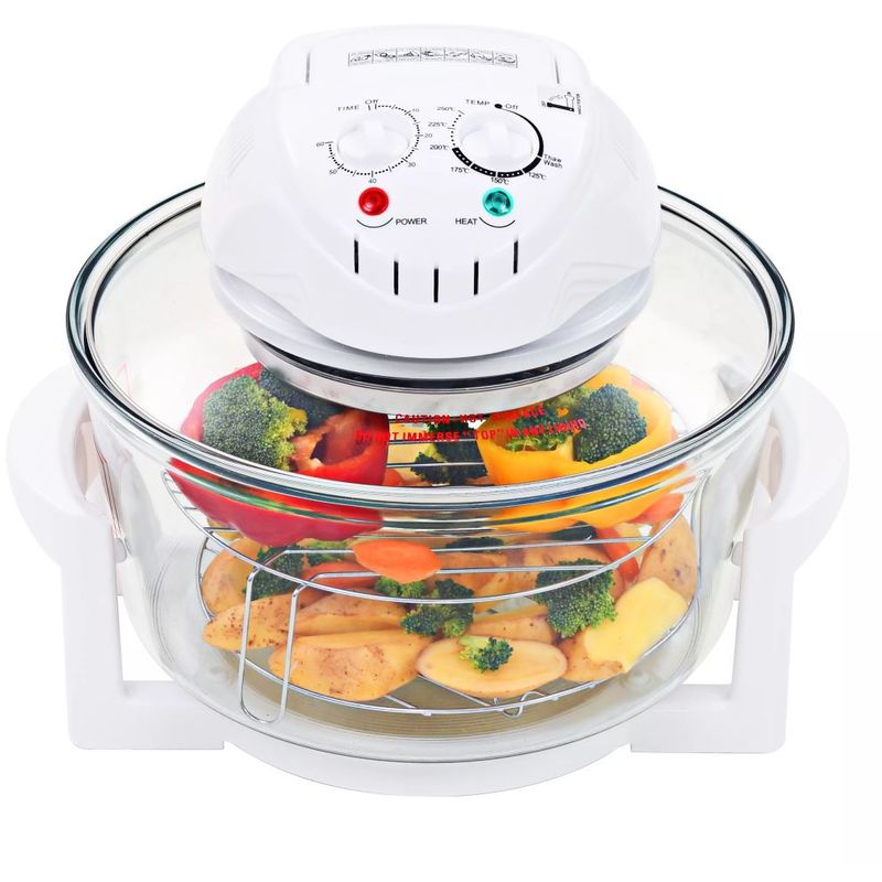 Horno de conveccion halogeno con anillo de extension 1400W 17 L barato