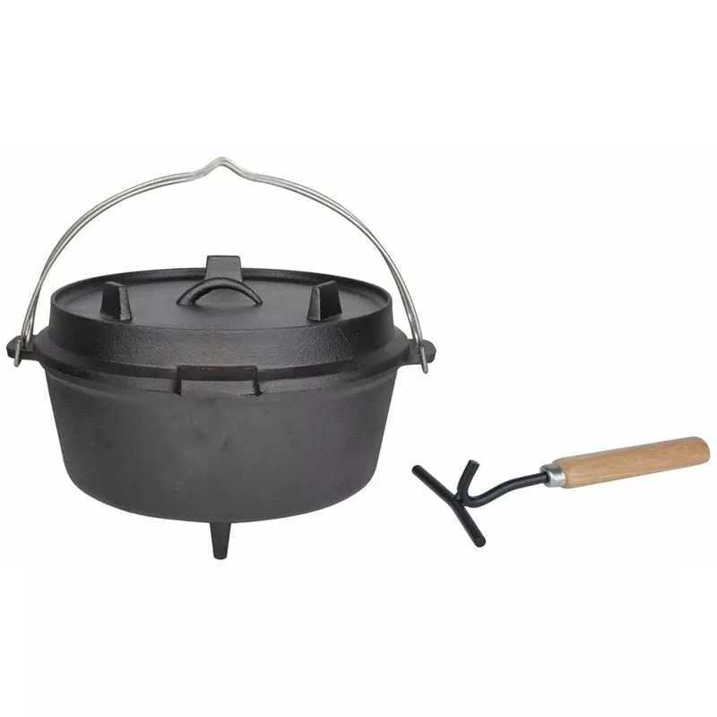 Horno Holandés 6,5 L Negro Ff235 - Negro - Esschert Design En Oferta Horno Holandés 6