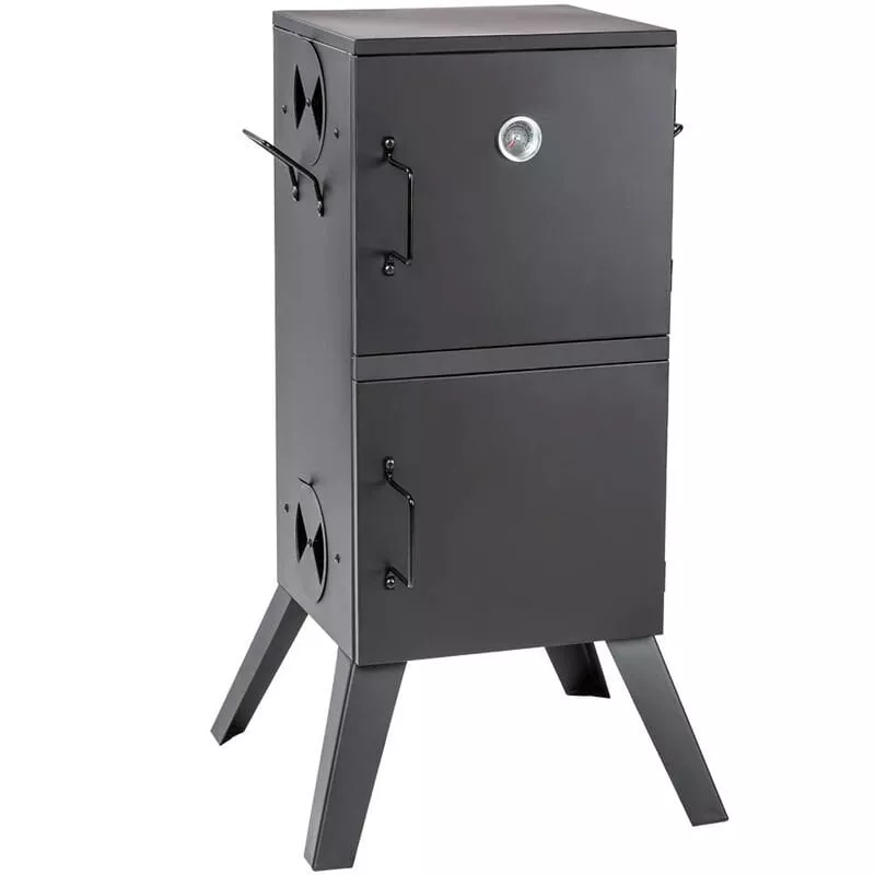 Horno Para Ahumar Con Indicador De Temperatura - Horno Ahumador De Acero, Ahumador De Carne Con Parrillas Cromadas, Barbacoa Para Ahumar Pescado En Oferta Horno Para Ahumar Con Indicador De Temperatura - Horno Ahumador De Acero