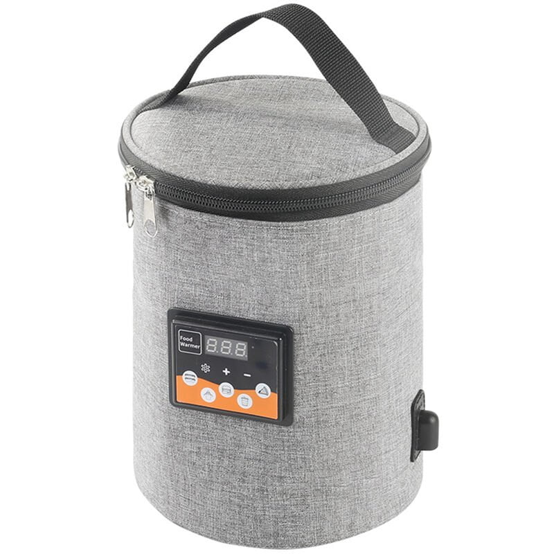 Horno portatil 12V Calentador de alimentos para automovil Mini horno personal con pantalla digital Temperatura preestablecida Fiambrera electrica barato