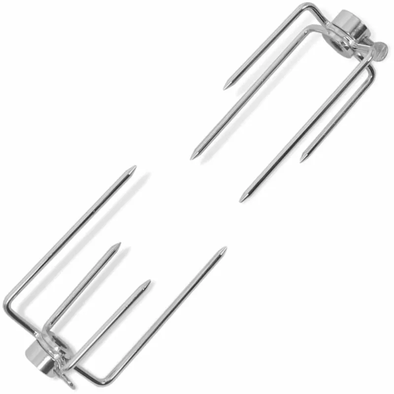 Horquilla Para Espetón De Asado/Barbacoa Acero 2 Uds En Oferta Horquilla Para Espetón De Asado/Barbacoa Acero 2 Uds Barato