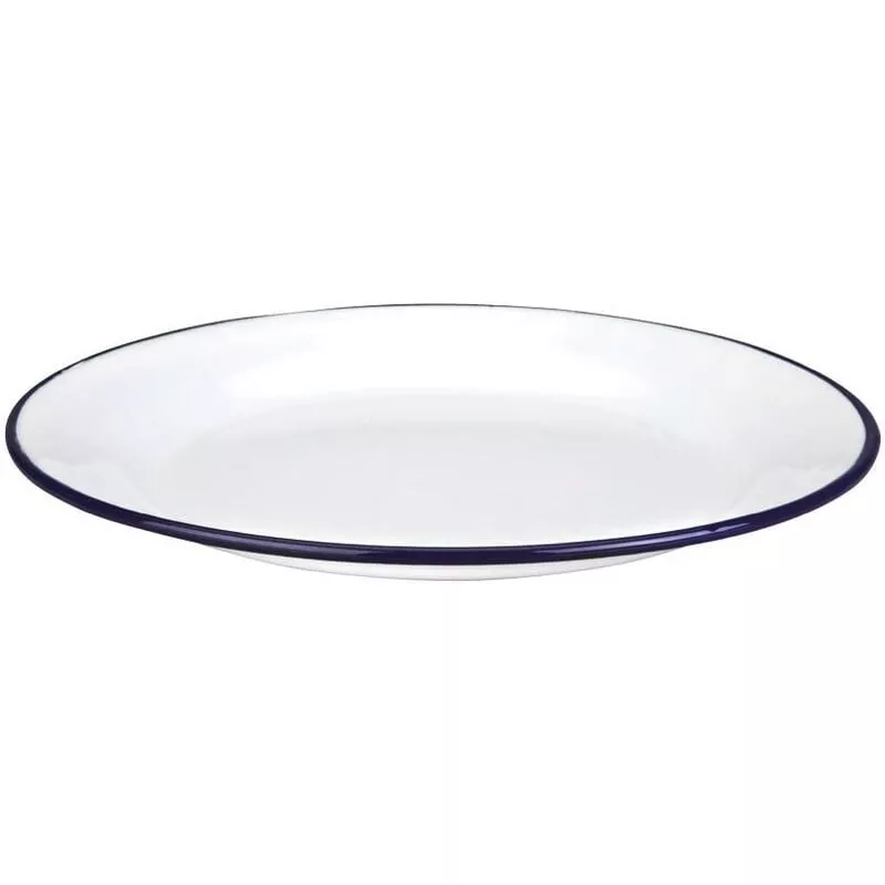 Ibili - Plato llano de acero esmaltado vitrificado ø26x2