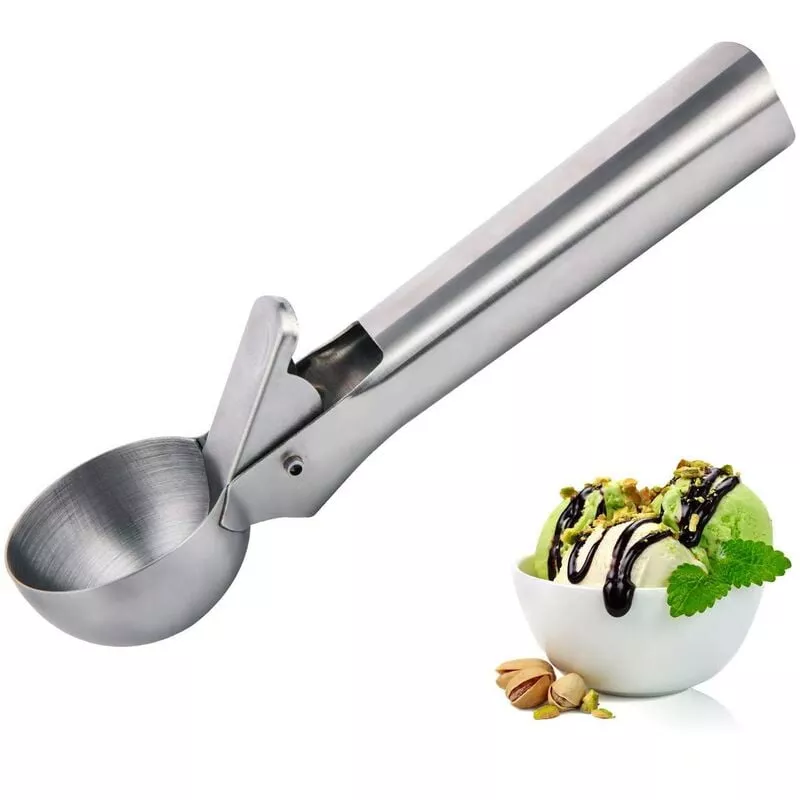 Ice Cream Scoop - Cuchara Para Helado De Acero Inoxidable Cuchara Para Helado Con Extractor Para Yogur De Frutas Y Masa Para Galletas - Langray En Oferta Ice Cream Scoop - Cuchara Para Helado De Acero Inoxidable Cuchara Para Helado Con Extractor Para Yogur De Frutas Y Masa Para Galletas - Langray Barato