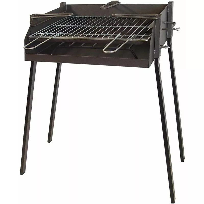 Imex El Zorro - Barbacoa Cuadrada Con Soporte Para Paellas Y Parrilla Cincada 50X40X75 En Oferta Imex El Zorro - Barbacoa Cuadrada Con Soporte Para Paellas Y Parrilla Cincada 50X40X75 Barato