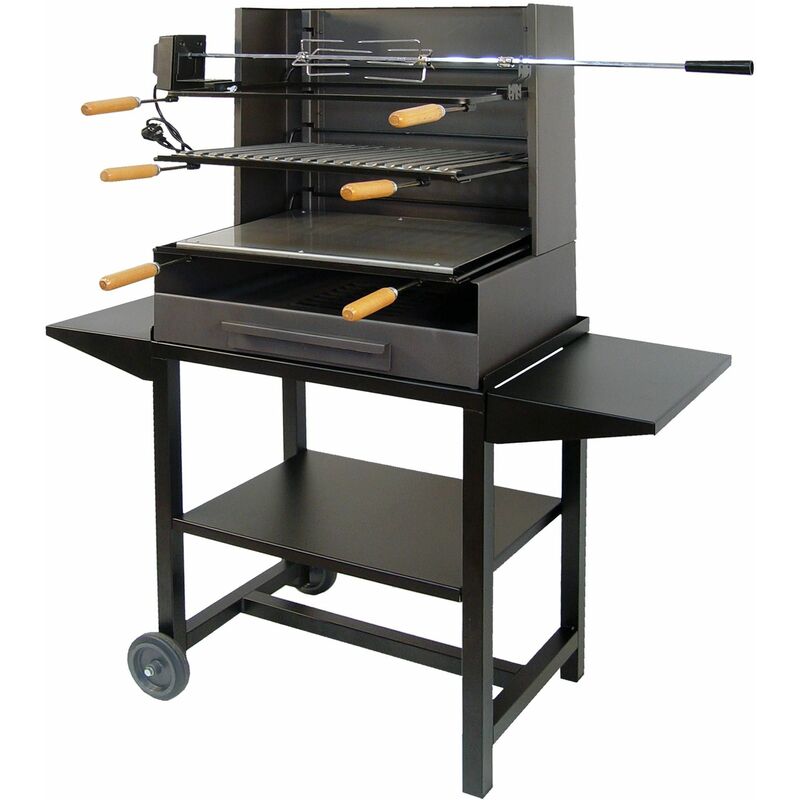 Imex El Zorro - Barbacoa completa con Bandejas Metálicas y kit Pollo 72x40x135 barato