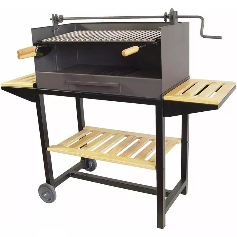 Imex El Zorro - Barbacoa Completa Con Bandejas De Madera 50X40X100 En Oferta Imex El Zorro - Barbacoa Completa Con Bandejas De Madera 50X40X100 Barato