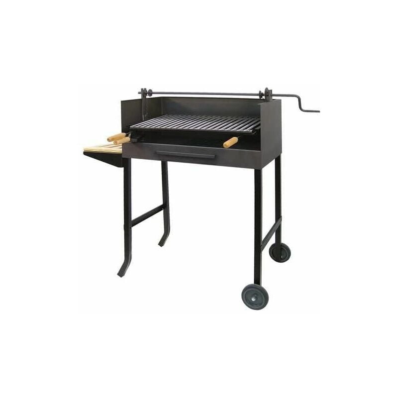 Imex El Zorro - Barbacoa completo con elevador y Bandeja de Madera 50x40x107 barato