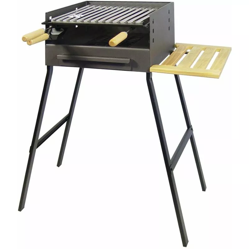 Imex El Zorro - Barbacoa Con Bandeja De Madera 44X24X73 En Oferta Imex El Zorro - Barbacoa Con Bandeja De Madera 44X24X73 Barato
