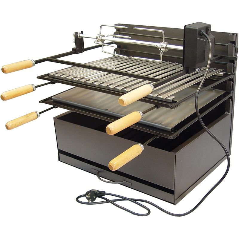 Imex El Zorro - Barbacoa de Carbón y Leña parrilla Inoxidable