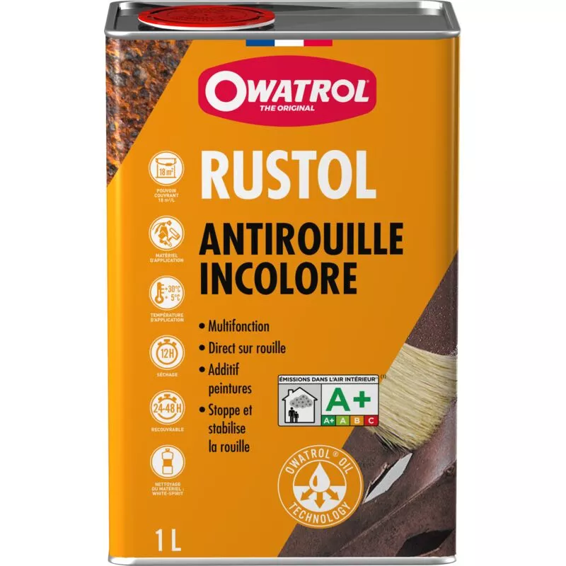 Inhibidor De Óxido Incoloro Rustol, Lata De 1L En Oferta Inhibidor De Óxido Incoloro Rustol