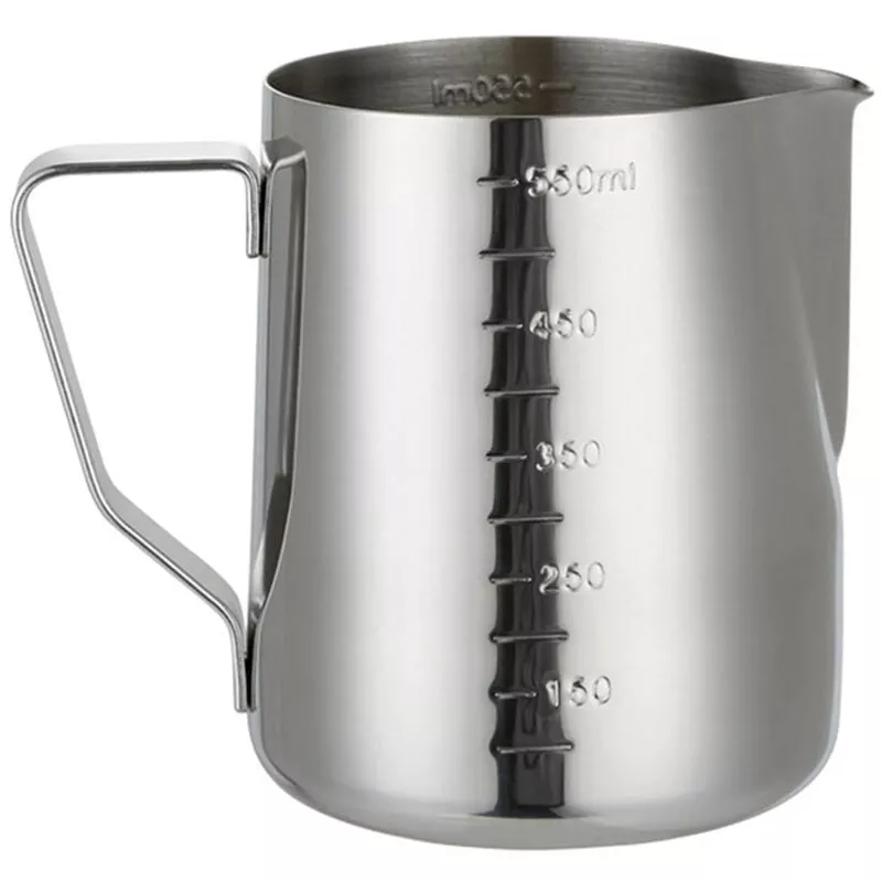 Jarra De Espuma De Leche De Acero Inoxidable 20 Oz / 600 Ml Recipiente De Espuma De Leche Tazas Medidoras Aparato De Cafe En Oferta Jarra De Espuma De Leche De Acero Inoxidable 20 Oz / 600 Ml Recipiente De Espuma De Leche Tazas Medidoras Aparato De Cafe Barato
