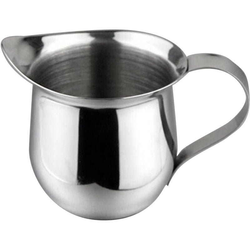 Jarra de espuma de leche de acero inoxidable Jarra de vapor de cafe con leche de 240 ml adecuada para Espresso Latte Art Leche de espuma