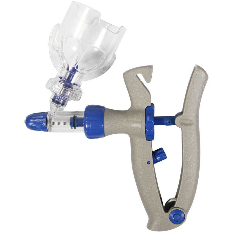 Jeringa para ganado de 2 ml Inyector de animales de inyeccion de jeringa ajustable y continua para aves de corral