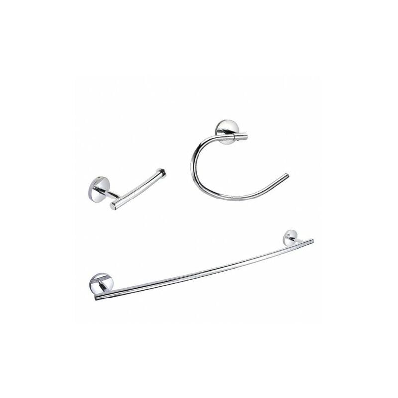 Jgo. 3 Acces.Baá‘O Cromados Basic Habitex barato