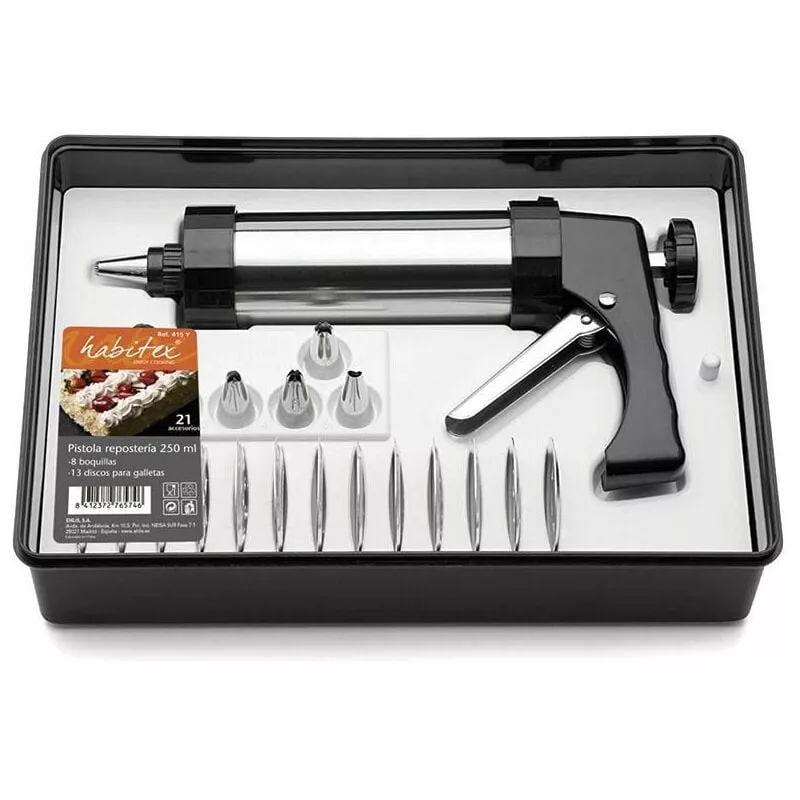 Juego Pistola Repostería Con Accesorios - Habitex En Oferta Juego Pistola Repostería Con Accesorios - Habitex Barato