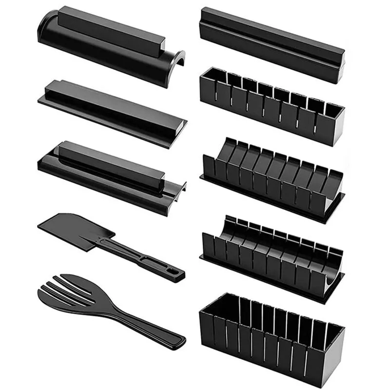 Juego De 10 Piezas Para Hacer Sushi, Juego De Sushi Todo En Uno, Fabricante De Rollos De Arroz, Molde Para Sushi Con Moldes De Diferentes Formas, En Oferta Juego De 10 Piezas Para Hacer Sushi