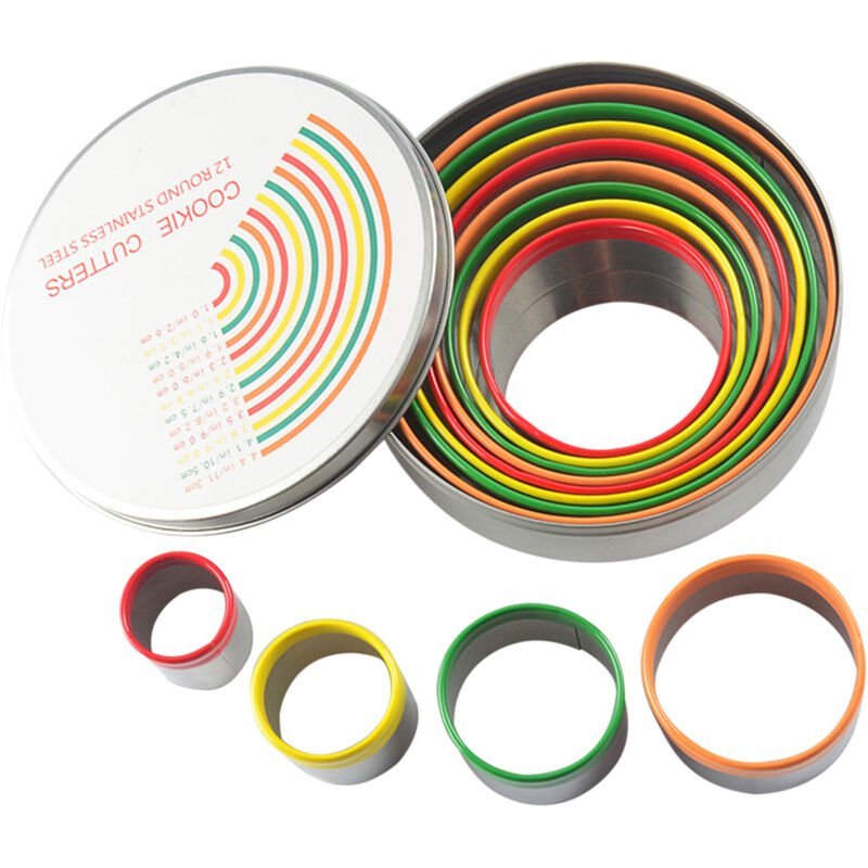 Juego de 12 anillos de mousse con caja de almacenamiento