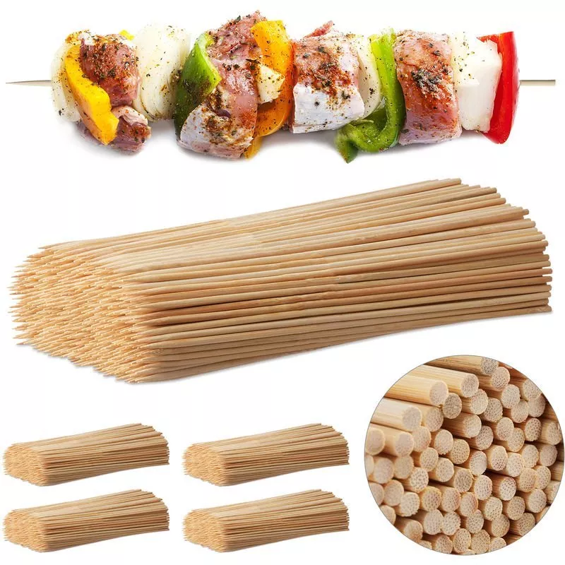 Juego De 2500 Brochetas Barbacoa, Bambú, Marrón, 30 Cm X 4 Mm - Relaxdays En Oferta Juego De 2500 Brochetas Barbacoa