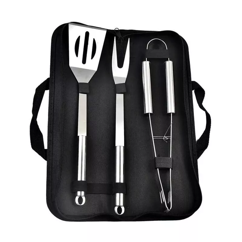 Juego De 3 Herramientas Para Barbacoa De Acero Inoxidable, Espátula, Pinzas, Tenedor, Juego De Parrilla Profesional, Regalo De Navidad Perfecto Para En Oferta Juego De 3 Herramientas Para Barbacoa De Acero Inoxidable