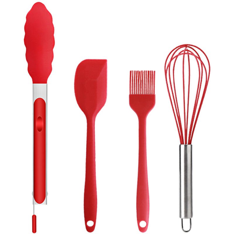Juego de 4 utensilios de silicona para cocina