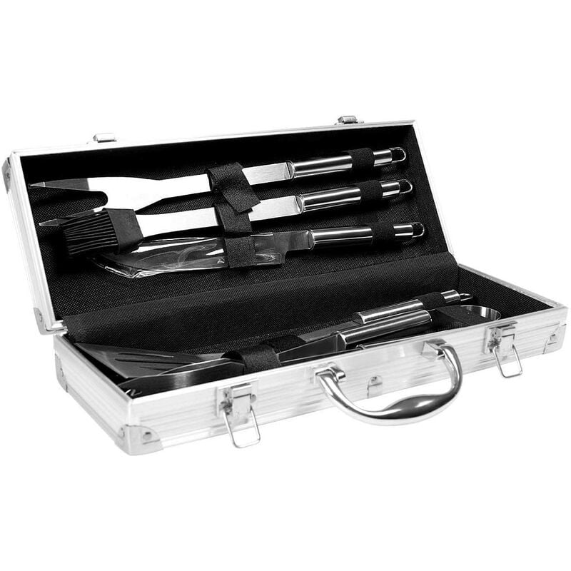 Juego de 6 Piezas Herramientas para Barbacoa Utensilios Parrilla Barbacoa Accesorios de Acero Inoxidable con Estuche de Transporte para Cocinar barato
