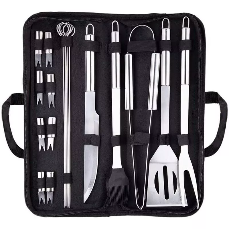 Juego De Cubiertos Para Parrilla, Juego De Herramientas Para Parrilla De 18 Piezas, Juego De Herramientas Para Cubiertos Para Parrilla De Barbacoa, En Oferta Juego De Cubiertos Para Parrilla