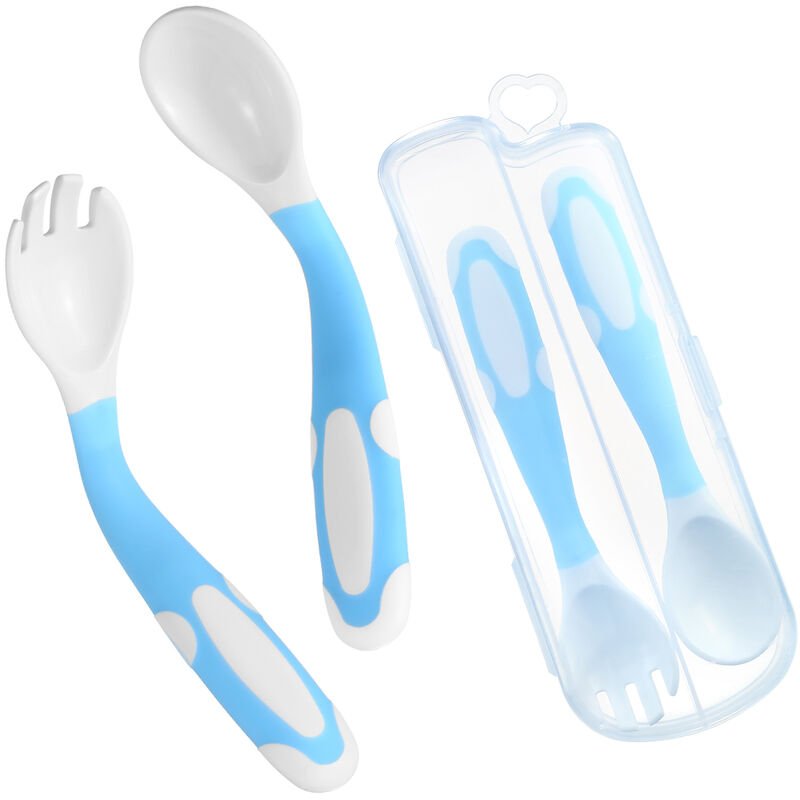 Juego de cuchara y tenedor para bebe