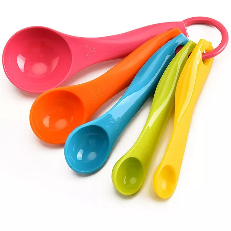 Juego De Cucharas Medidoras De 5 Piezas Para Ingredientes Secos Y Liquidos, Utensilios Para Hornear, Utensilios De Cocina, Utensilios De Cocina En Oferta Juego De Cucharas Medidoras De 5 Piezas Para Ingredientes Secos Y Liquidos