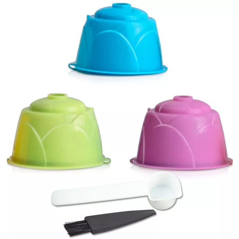 Juego De Filtros De Taza De Capsula De Cafe,Verde, Azul, Violeta En Oferta Juego De Filtros De Taza De Capsula De Cafe