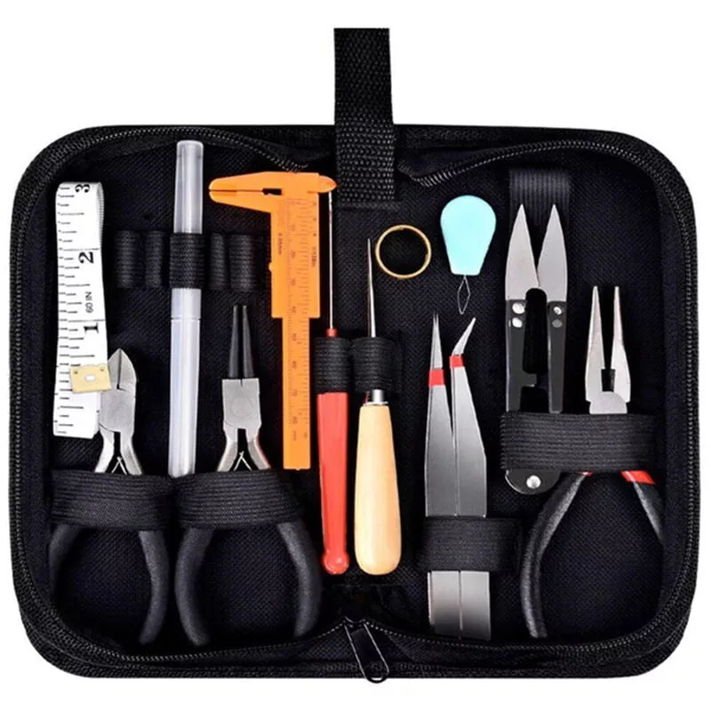 Juego De Herramientas De Hardware Portatil De 20 Piezas Con Caja De Almacenamiento, Alicates Hechos A Mano, Herramientas De Fabricacion De Joyas De En Oferta Juego De Herramientas De Hardware Portatil De 20 Piezas Con Caja De Almacenamiento