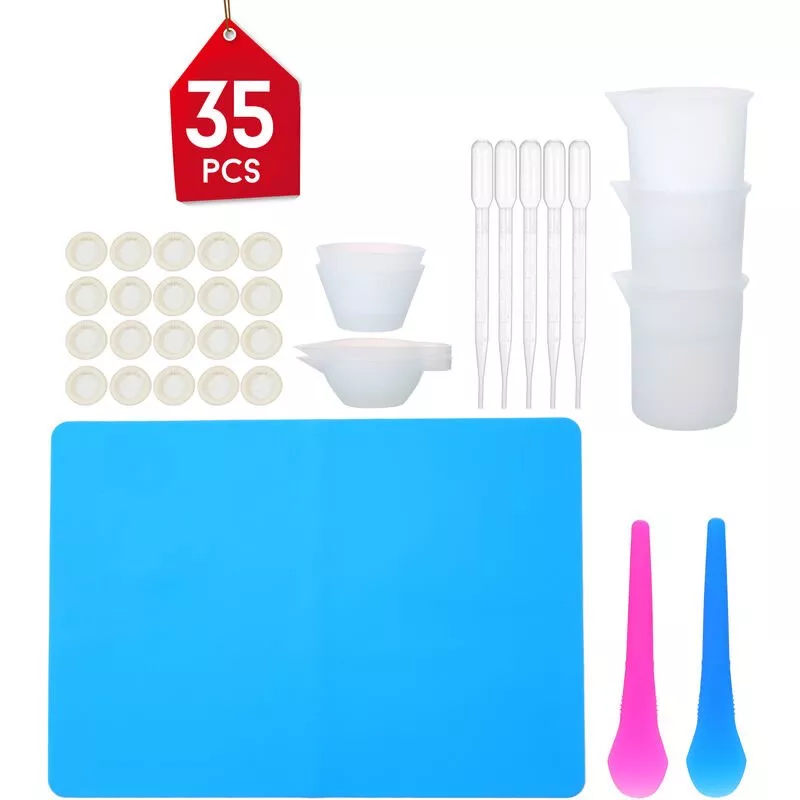 Juego de herramientas de taza de mezcla de resina de 35 piezas Juego de herramientas de 35 piezas barato