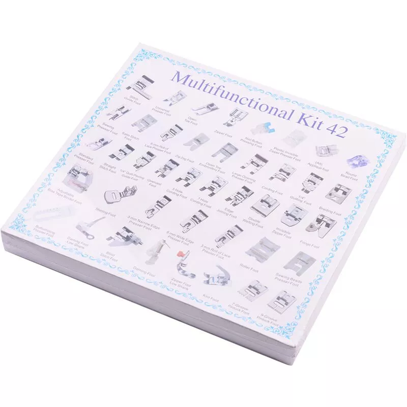 Juego De Pies Prensatelas Para Maquina De Coser De 42 Piezas, Kit De Pies Prensatelas Para Zurcir Con Puntada Invisible En Oferta Juego De Pies Prensatelas Para Maquina De Coser De 42 Piezas
