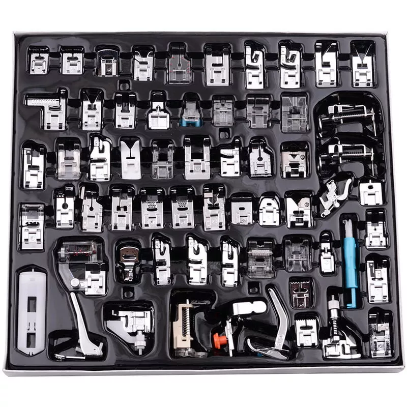 Juego De Pies Prensatelas Para Maquina De Coser De 62 Piezas, Kit De Pies Prensatelas Para Zurcir Con Puntada Invisible En Oferta Juego De Pies Prensatelas Para Maquina De Coser De 62 Piezas