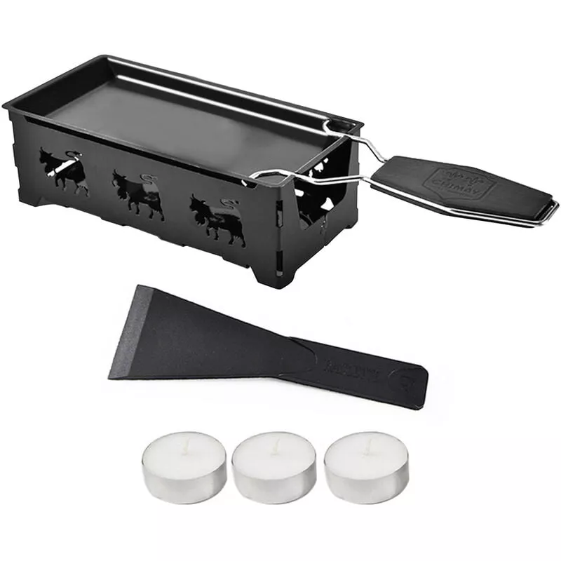 Juego De Raclette Para Queso, Sarten Para Fundir Queso, Juego De Parrilla Antiadherente Para Raclette, Raclette Portatil A La Luz De Las Velas Con En Oferta Juego De Raclette Para Queso