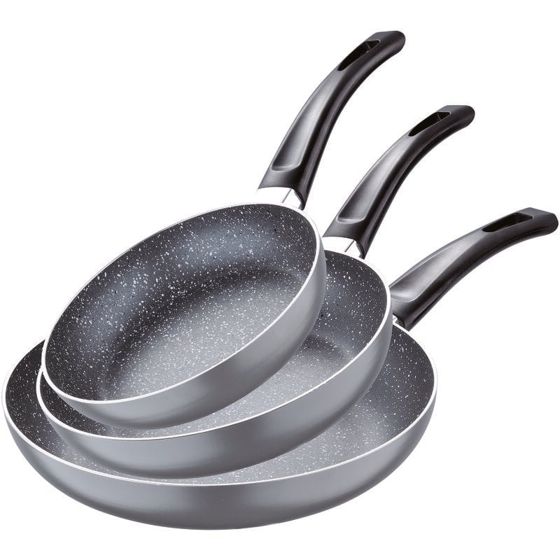 Juego de sartenes (16/20/24 cm) San Ignacio Soul Marble de aluminio prensado aptas para induccion barato