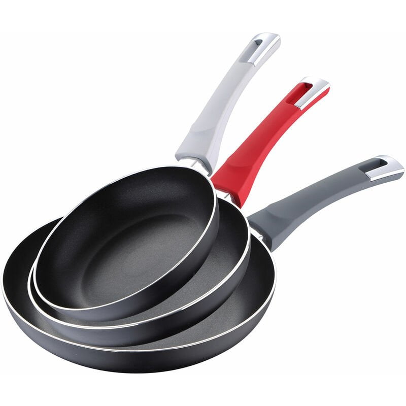 Juego de sartenes (18/20/24 cm) de aluminio prensado aptas para induccion - Pierre Cardin barato